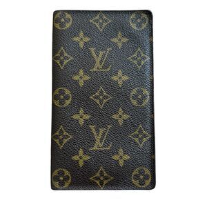 Louis Vuitton Monogram Long Wallet Card Holder AN0971 Men’s Bifold With COA